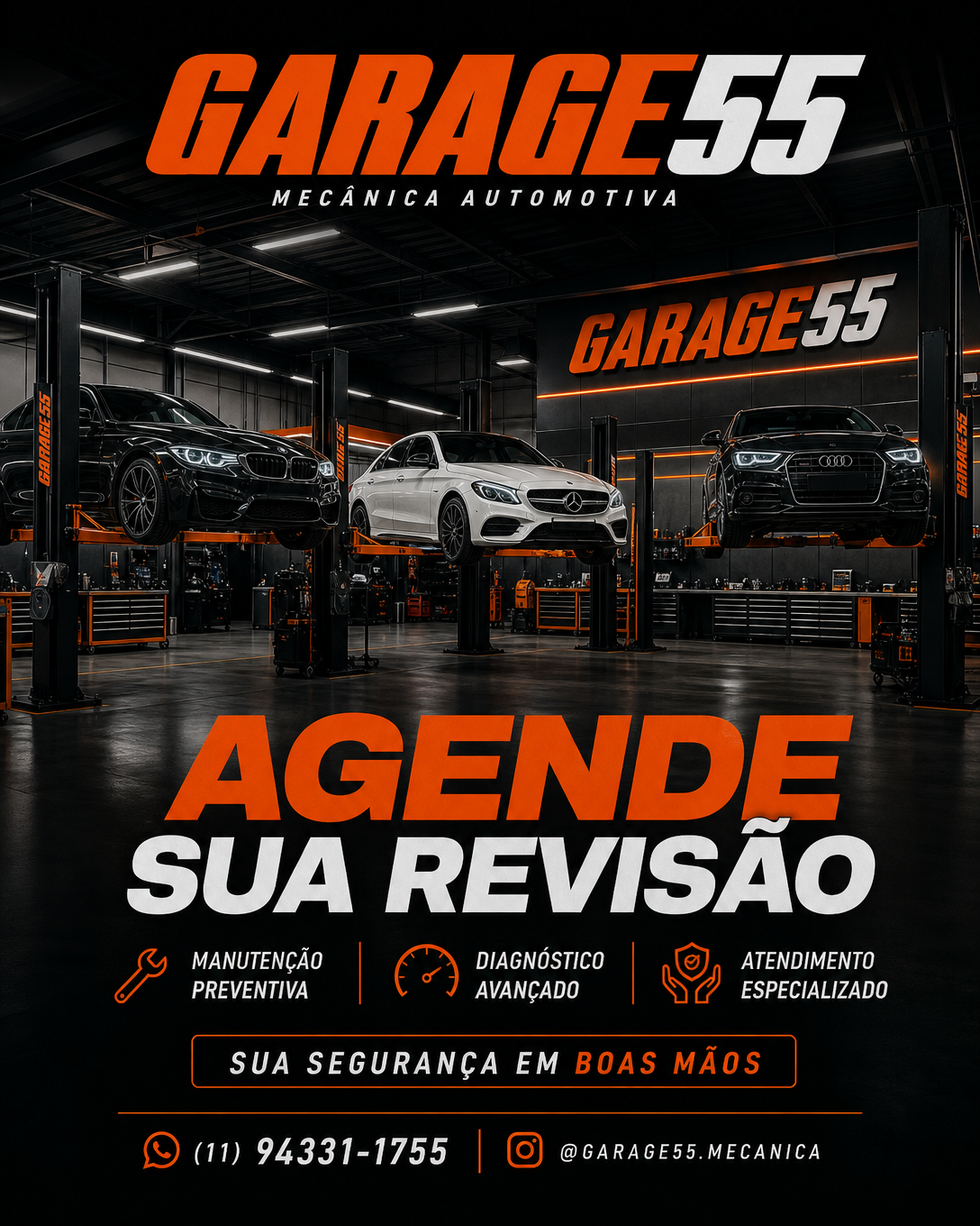 Garage55 Mecânica Automotiva — Agende sua revisão